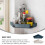 2Pcs Corner Shelf Bathroom Organizer Waterproof Plastic Storage Holder 10
