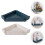 2Pcs Corner Shelf Bathroom Organizer Waterproof Plastic Storage Holder 5