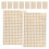 Raindrops  10 Sheets Small Dot Stickers Golden Copper Paper Label 6