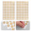 Raindrops  10 Sheets Small Dot Stickers Golden Copper Paper Label 7