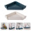2Pcs Corner Shelf Bathroom Organizer Waterproof Plastic Storage Holder 3