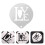 Coffee Art Stencils Halloween Decorating Cake Templates Decoration 8