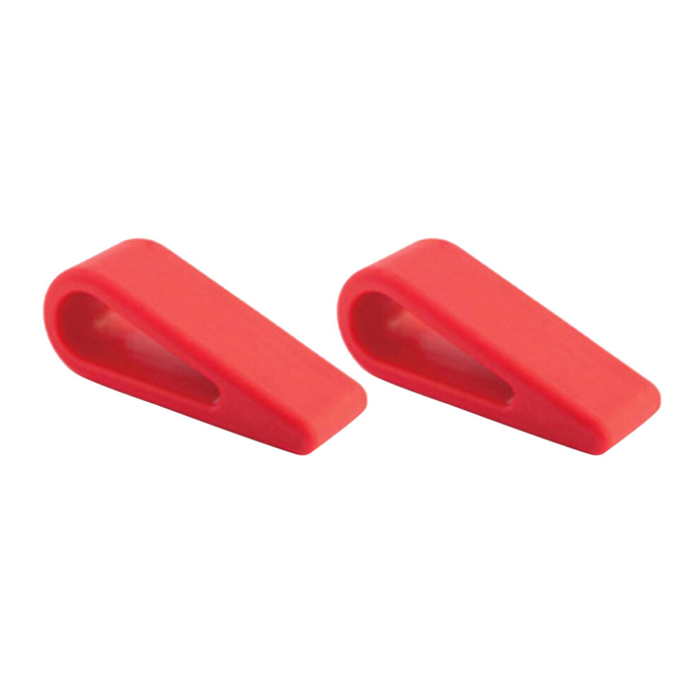 2Pcs Heightening Laptop Stand Silicone Laptop Radiator Bracket Red 3062241819664