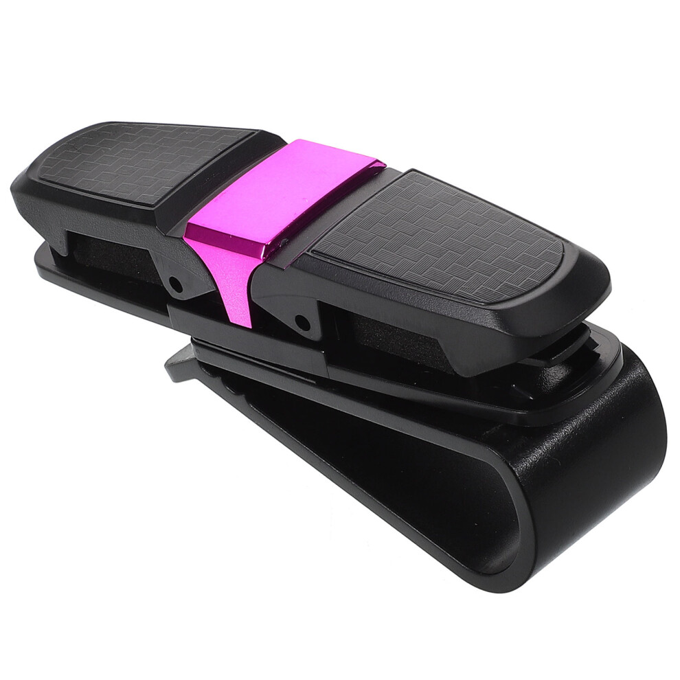 Carbon Fiber Abs Sunglass Holder Car Visor Clip Double Organizer 3053560811910