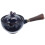 Black Ceramic Tea Kettle with Long Handle Durable Heat Resistant 1