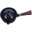 Black Ceramic Tea Kettle with Long Handle Durable Heat Resistant 6
