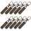 10Pcs Metal Zipper Pull Replacement Kit Detachable Durable for Jackets 10