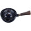 Black Ceramic Tea Kettle with Long Handle Durable Heat Resistant 3