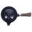 Black Ceramic Tea Kettle with Long Handle Durable Heat Resistant 7