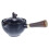 Black Ceramic Tea Kettle with Long Handle Durable Heat Resistant 5