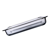 1Pc Heat-Resistant White Glass Baking Dish Tempered for Kitchen Use
