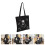 Canvas Tragetasche Mit Doppelgriffen, Astronaut Muster 5
