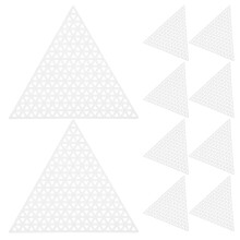 20 Pcs Cross Stitch Grid Board Triangle Shapes Canvas Needle Craft