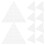 20 Pcs Cross Stitch Grid Board Triangle Shapes Canvas Needle Craft 1