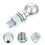 Tow Ball Rv Accessories Trailer Hooks Hitch Chrome Silver 3