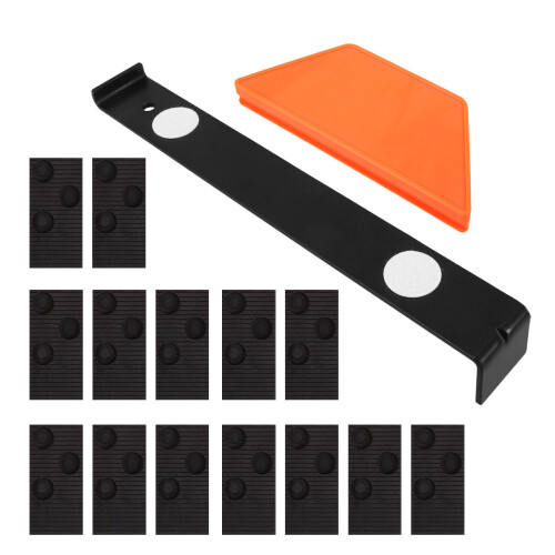 1Set Sturdy Carbon Steel Flooring Pull Bar with Floor Protectors