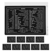 10pcs Keyboard Shortcuts Sticker Set Universal Sticker For And