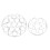 4pcs foosball table triangle guards anti-collision cushions 5