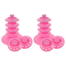 2Pcs Durable Pink PP Cake Holder Stand Multi-Function Lollipop Display