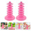 2Pcs Durable Pink PP Cake Holder Stand Multi-Function Lollipop Display 4