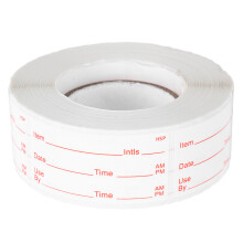 Oil-Resistant Removable Food Storage Labels for Pantry Freezer