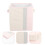Pink Fabric Clothes Storage Boxes Foldable Wardrobe Organizer 2