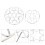 4pcs foosball table triangle guards anti-collision cushions 6