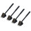 4Pcs Bbq Grill Brush Black Copper Wire Scraper with Ergonomic Handle 2