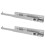 1Pair Durable Silver Drawer Glides Silent Rails for Cabinet Storage 10