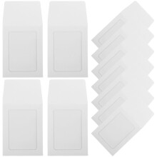 20 Pcs Trading Card Display Plastic Id Holders Clear Cards Covers