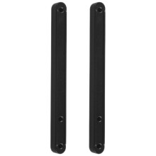 2 Pcs Drawer Tracks Drawer Slides 18.00x1.50x1.30cm Black