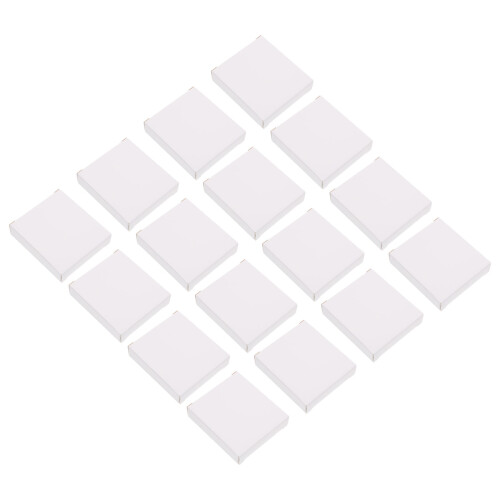 40Pcs White Paper Storage Boxes Durable Multipurpose Packing with Lids 2