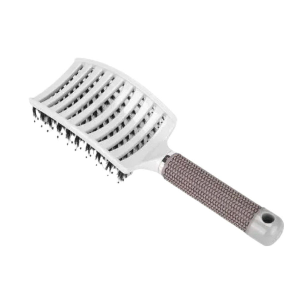 Unisex Scalp Massage Brush With Curved Vented Bristles For Wet And Dry Hair, Ergonomic AntiâFrizz Design