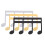 3Pcs Iron Music Note Clips Assorted Color Creative Music Book Holders 1