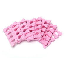 50pcs Soft Sponge Toe Separators for Pedicure Nail Art, Pink Foam Spacers for Salon and Home Use