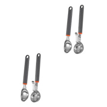 4pcs Stainless Steel Melon Baller Set and Ice Cream Scoop with Ergonomic Comfort Grip for Fruit and Dessert Serving