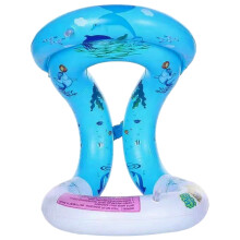 Swim Floaties with Dual Air Bag Protection and Adjustable Buckle, Thickened PVC Inflatable Rings
