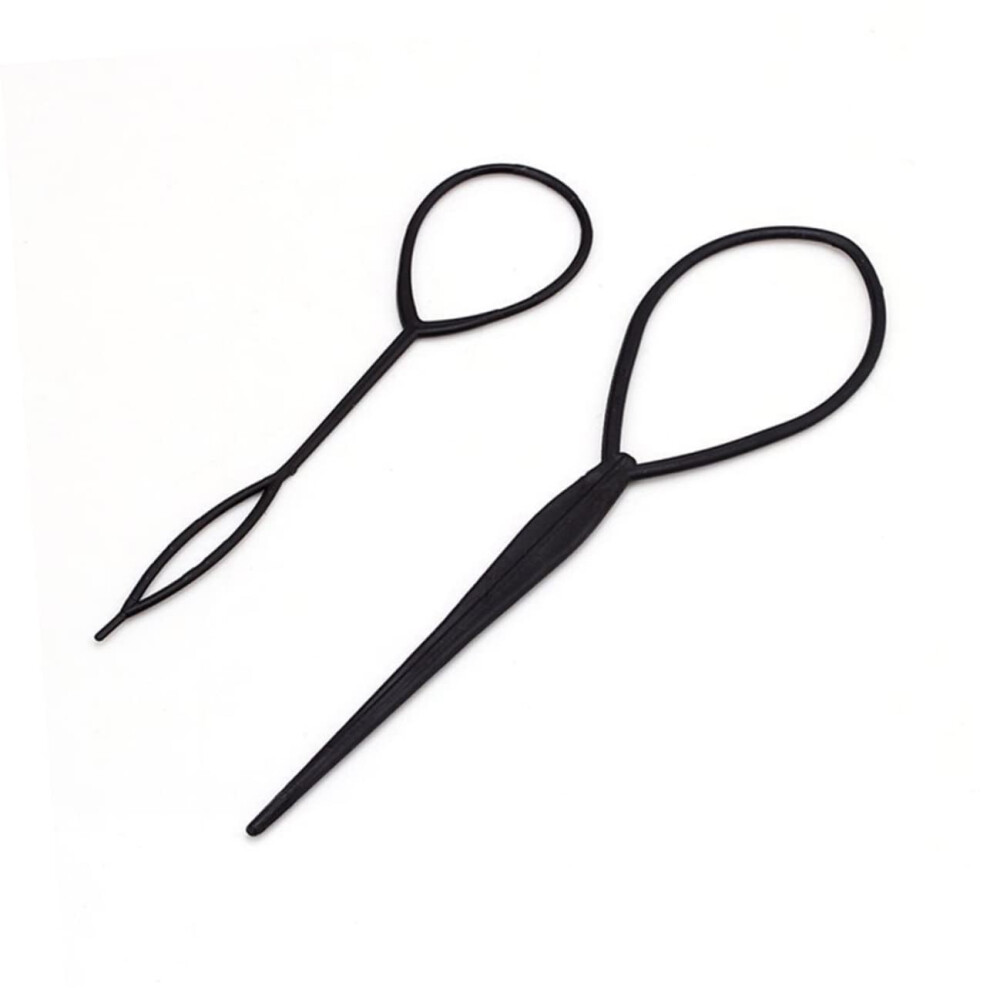 Unisex Hair Styling Tool Set With Elastic Ponytail Hooks For Crochet Braids And Diy Bun Maker Accessories