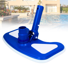 12Inch Weighted Pool Vacuum Head with Brush and Universal Hose Connector for Inground Pools