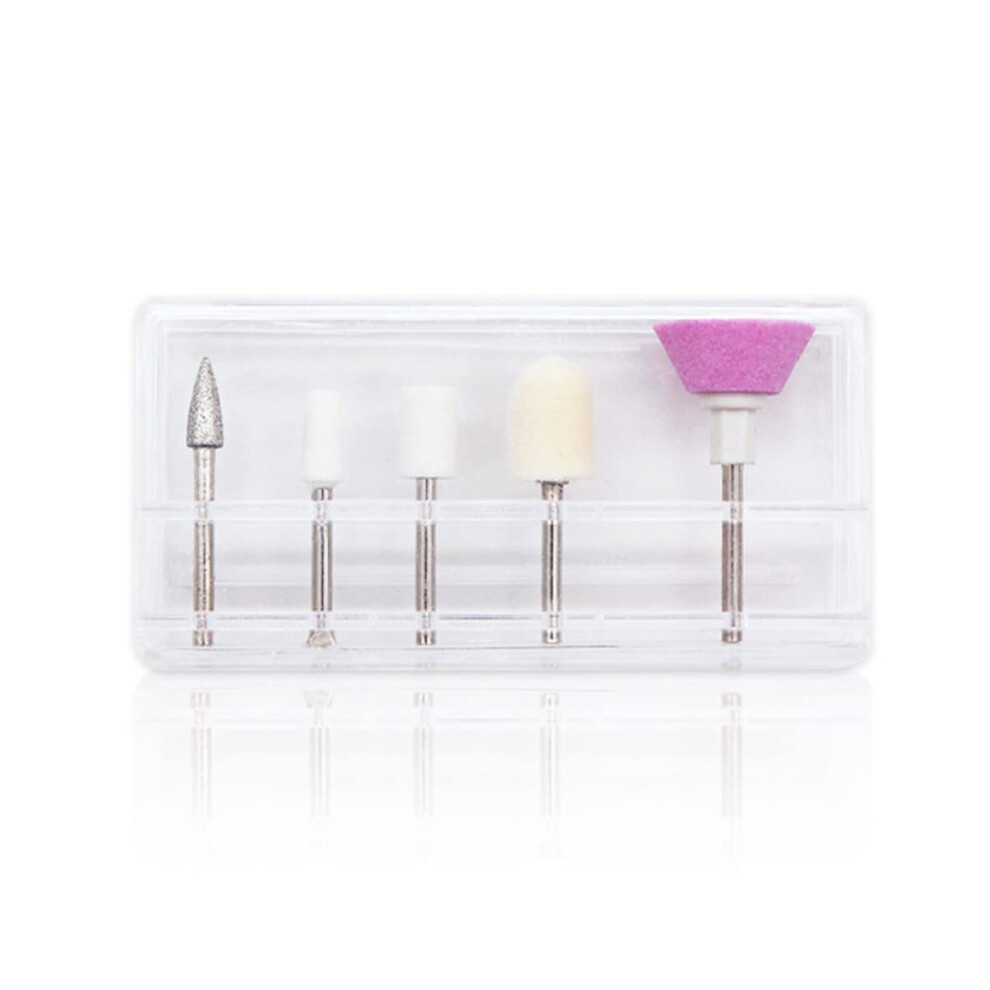 10pcs Nail Drill Bits for Manicure and Pedicure, Durable Grinding Heads for Professional Salon Use