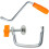 Pasta Machine Handle and Clamp Set with Ergonomic Grip – Replacement for Pasta Maker, Orange 3