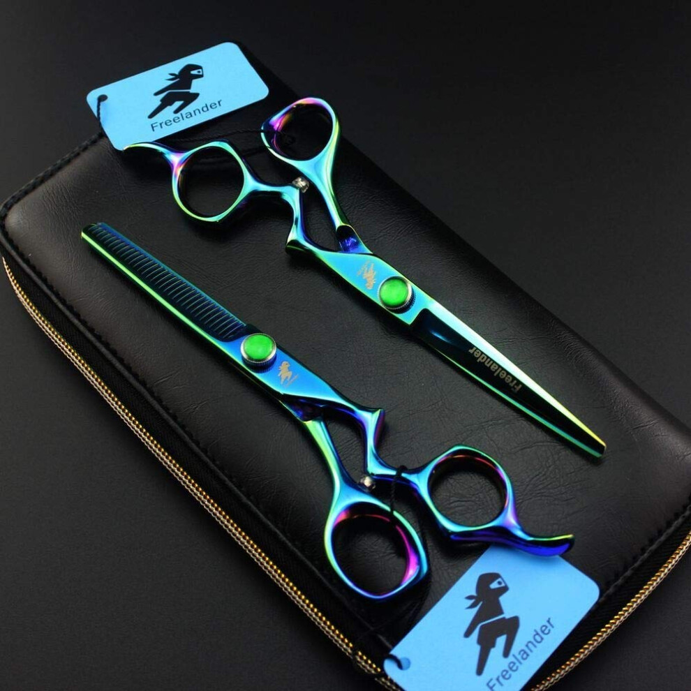 Hair Cutting Scissors 6 Inch Japan 440C Professional Barber Shears Ergonomic Sharp Edge