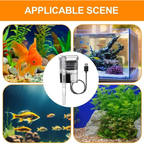 Aquarium Filter with Adjustable Flow, Quiet External Fish Tank Filter for Advanced Water Filtration 1