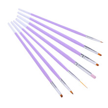 Nail Art Brush Set with Dotting Pens, 7pcs Professional Liner Brushes for Precise Salon Manicure