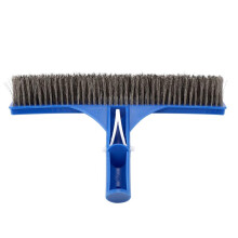 Pool Brush 10 Inch Stainless Steel Bristles Aluminium Swimming Pool Cleaning Brush for Walls and Floors