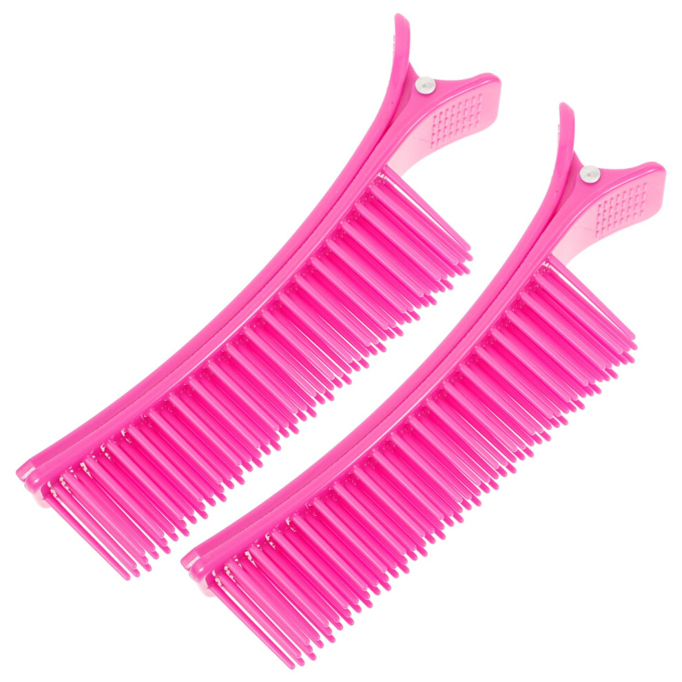 Professional Hair Sectioning Clips for Styling Curly Hair, Secure Grip, 2pcs Lightweight Salon Use