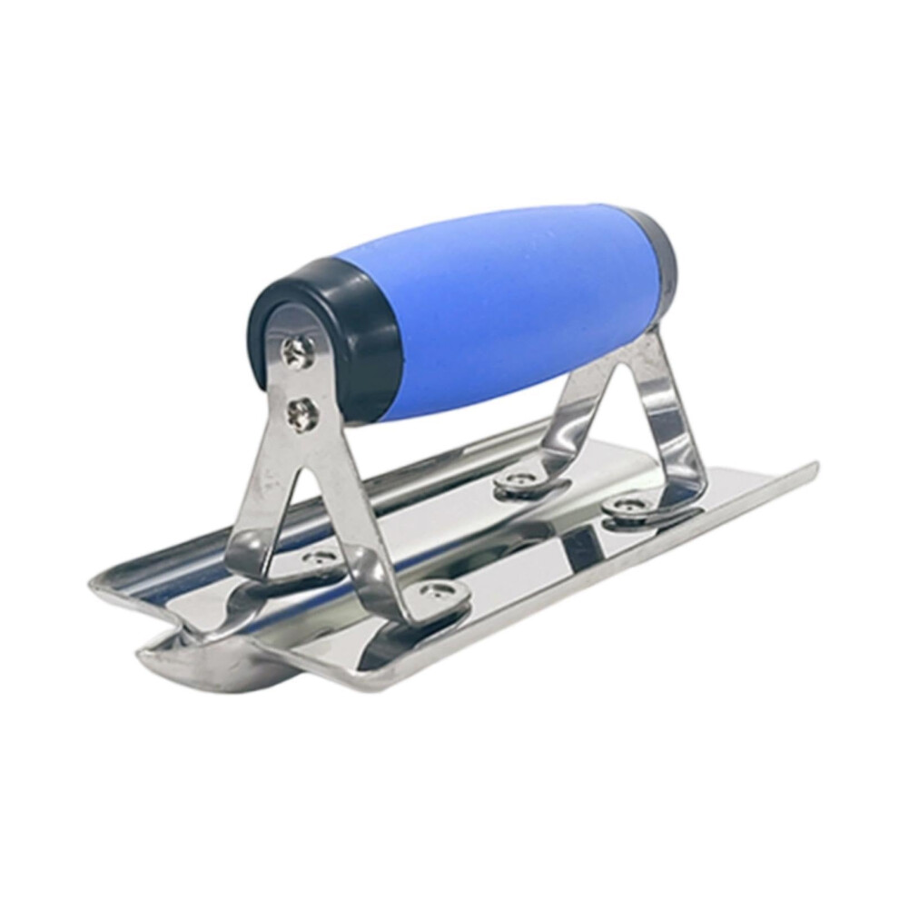 Stainless Steel Drywall Corner Trowel With Curved End, Ergonomic Rubber Handle Concrete Edger 9070919563553