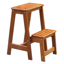 Folding Step Stool with NonSlip Waterproof Surface, Foldable Two Step Ladder for Home Use