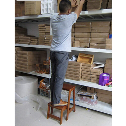 Folding Step Stool with NonSlip Waterproof Surface, Foldable Two Step Ladder for Home Use 2