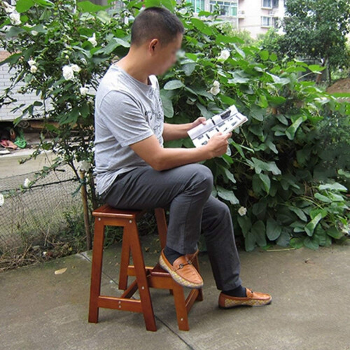 Folding Step Stool with NonSlip Waterproof Surface, Foldable Two Step Ladder for Home Use 1